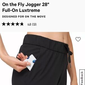 Lululemon On the Fly Jogger